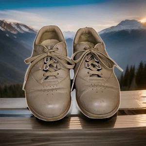 SAS Damen Weite Freizeit Hellbraun Komfort Wanderschuh Schnürschuhe Turnschuhe Größe 8W - Bild 1 von 12