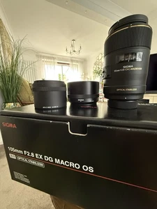 Sigma EX 105mm F/2.8 OS HSM DG Lens - Picture 1 of 14