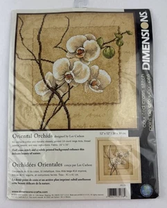 Dimensions ORIENTAL ORCHIDS Counted Cross Stitch Kit #35176 SEALED New - Picture 1 of 5