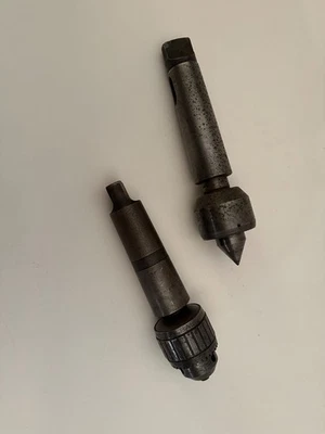 Jacobs Ball Bearing Chuck and Hord Industria Argentina Morse Taper Lathe Center - Image 1 of 4