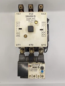 SQUARE D CLASS 8502 TYPE PG1.11, PG1, CLASS 9999 CONTACTOR With 9065 Overload - Picture 1 of 7