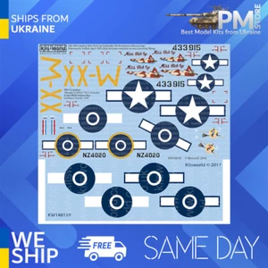 Kits World KW148159 1/48 Decal for PBY-5A Catalina Black Cat Accessories kit - Picture 1 of 3