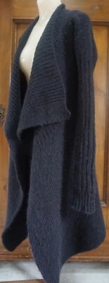 Rick Owens..Gleam..Italy..Alpaca, Merino Wool, & Silk..Thick Knit Cardigan! - Image 1 of 4