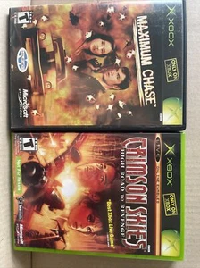 Maximum Chase & Crimson Skies (Microsoft Xbox) Used Very Good Condition - Picture 1 of 5