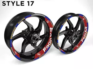 BMW F900XR Motorrad Felge Wrap Aufkleber Aufkleber für 17 Zoll Räder - Bild 1 von 17