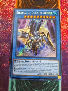 Yu-Gi-Oh! Nekroz of Decisive Armor THSF-EN019 Secret Rare 1st Edition Near Mint - Picture 1 of 4