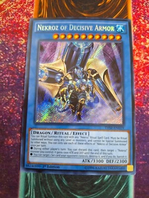 Yu-Gi-Oh! Nekroz of Decisive Armor THSF-EN019 Secret Rare 1st Edition Near Mint - Image 1 of 4