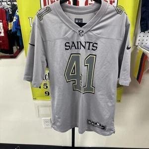 new orleans saints jersey Nike #41 Alvin Kamara Gray Atmosphere Sz M - Picture 1 of 13
