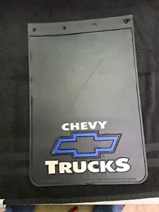 Vintage Plasticolor Chevy Trucks Blue Bowtie 12x18 Mud Flap Qty 1 - Picture 1 of 2