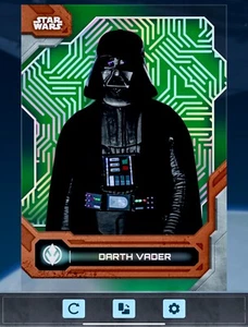 EPIC High Tek Wave 2 DARTH VADER Imperial Green Topps Star Wars Card Trader - Picture 1 of 1