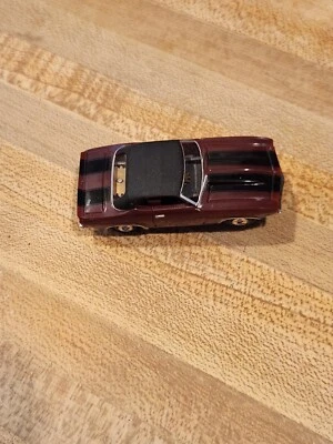 1969 Chevy Camaro Official Slot Car Burgandy Black Model Motoring TJET CHASSIS  - Image 1 of 3