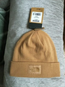 The North Face Beanie Hat Beige One Size - Picture 1 of 8