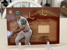 2002 DonRuss Classics Legendary Lumberjacks, Game Bat, Reggie Jackson #493/500