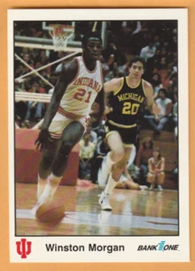Tarjeta Winston Morgan Indiana Hoosiers 1987 #23 Anderson IN 11B - Imagen 1 de 2