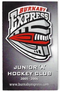 2005-06 Burnaby Express BCHL Hockey Schedule !!! Safeway - Picture 1 of 1
