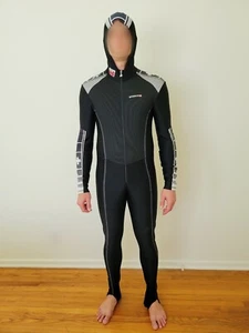 Assos Switzerland Air Block full bodysuit hood Large CYCLING zentai suit mens - Picture 1 of 4