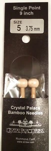 Crystal Palace Bambus Stricknadeln Einzelspitze 9 Zoll Größe US 5 -3,75 mm Japan - Bild 1 von 4