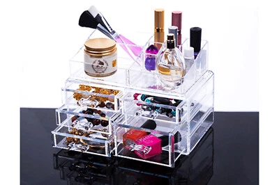 Organizer cosmetici box portatrucco portagioie cosmetici trucco 5 cassetti - Immagine 1 di 4