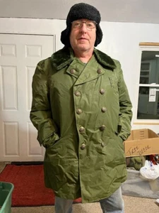 Vintage Blauer Nylolite green Coat Jacket  Mens Sz 48L - Picture 1 of 7