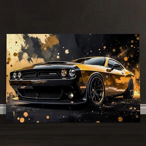 ✅ Wandbild, DODGE Auto, Abstrakt Kunst - Acrylglas, Leinwand, Poster Bild - Bild 1 von 9