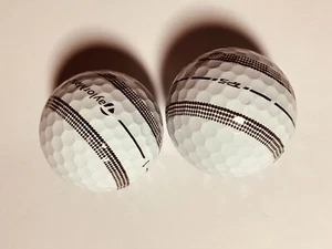 24 TaylorMade TP5 Black/White Stripe Mint 5A(AAAAA) Golf Balls - Picture 1 of 1