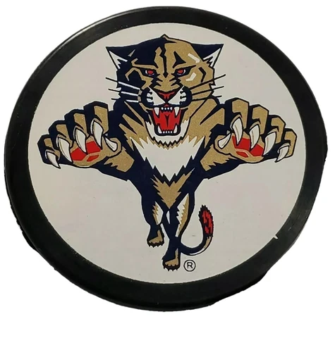 FLORIDA PANTHERS NHL VINTAGE CLEVELAND CLINIC FLORIDA SPONSOR RARE PUCK WORLD Cover