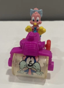 VINTAGE 1992 Warner Bros Tiny Toons Sweetie Pie Steam Roller Pink Happy Meal - Picture 1 of 6