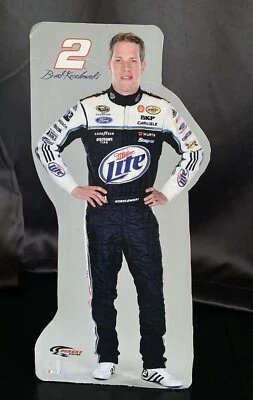 Brad Keselowski NASCAR 14" Mini Cutout Standee - Miller Lite #2 PENSKE Racing - Image 1 of 4