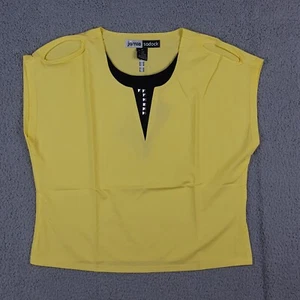 Vintage Preppy Athletic Stretch Lycra Women's Medium Sleeveless Tank Top Shirt - Picture 1 of 9