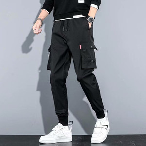 Pantalón Cargo De Sarga Con Detalle De Goma En El Tobillo Negro Hombre |  Pantalones Boohoo | Praktickedarceky