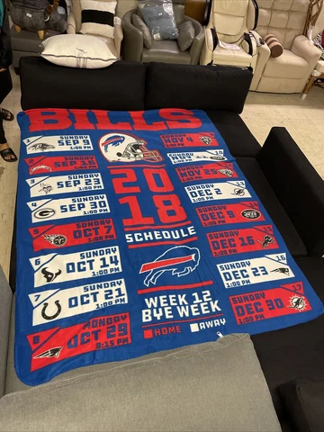 NFL Buffalo Bills Throw Blanket, NEW Cover
