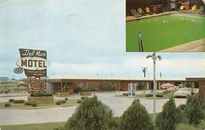 Postal Del Mar Motel Roadside Street View US 62 Oklahoma City, OK De colección 1960 - Imagen 1 de 2