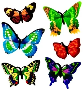 *VINTAGE* BUTTERFLY BUTTERFLIES Sandylion Stickers- 1 square - Picture 1 of 1