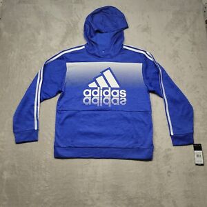 Adidas Boys Hoodie  Fade Horizon  Bright Blue Size 14/ 16 Pullover Hoodie 