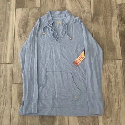 Top túnica Lilly Pulitzer Luxletic Cassi Popover talla S azul periwinkle modal nuevo con etiquetas Foto 1 de 4