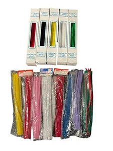 Vintage Chenille Craft Stems Mixed Lot 13 Packs Rare Jumbo & Regular 70's 80s - Picture 1 of 7