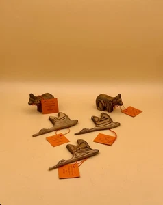 Vintage handgeschnitzter Bär und Gans aus Holz von Gauthier & Family - Bild 1 von 11