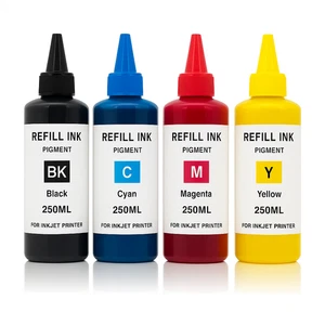 250ML Pigment Refill Ink Bottles 8oz Universal Compatible with Inkjet Printers - Picture 1 of 4