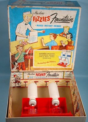 1960's Fizzies fonte de refrigerante Hasbro brinquedo elaborado dispensador de bebidas quase completo - Imagem 1 de 4