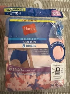 Hanes Cool Comfort Women's Cotton Hi-Cuts 5-Pack 10/3XL - Picture 1 of 2