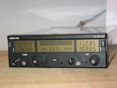 RADIO COM 14 VOLTIOS BENDIX KING KX-125 NAVEGACIÓN!!! P/N 069-01028-1101!!! KX 125!!! Foto 1 de 4