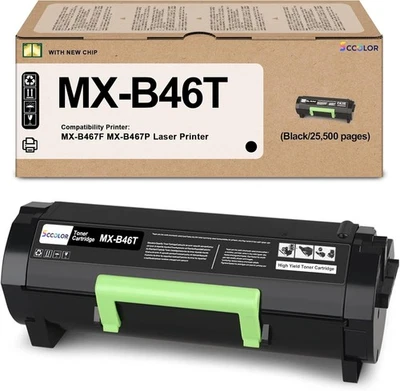 MXB46T MX-B46T Black Toner Cartridge with Chip For Sharp High Yield 25,000 Pages - Image 1 of 4