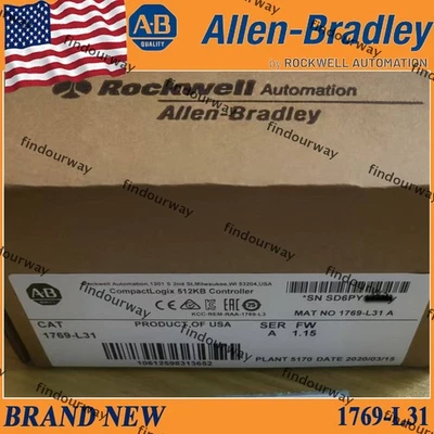 1769-L31 SER A NEW AB CompactLogix 512KB Controller 1769 L31 US Stock - Image 1 of 4