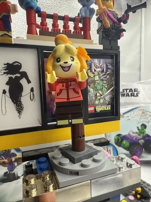 Новая минифигурка с капюшоном LEGO Animal Crossing Isabelle — коралл ani014 от 77052 - Изображение 1 из 4