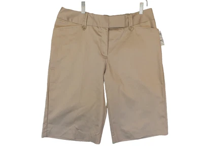 Worthington Womens Tan/Beige Modern Fit Casual Khaki Shorts Tumbleweed SZ 12 NWT - Image 1 of 4