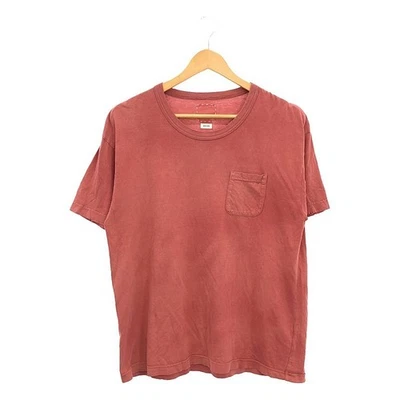 Camiseta Jumbo Para Hombres Visvim Visvim Visvim JUMBO TEE Bolsillo Dañado 2 Burdeos Hombres Foto 1 de 4