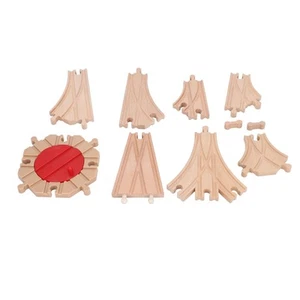 DIY Wooden Train Track Set for Toddlers - 80 Piece Expansion Pack - Picture 1 of 16