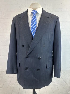 Blazer vintage Oxxford Clothes para hombre gris oscuro doble pecho 44R $2,498 Foto 1 de 4