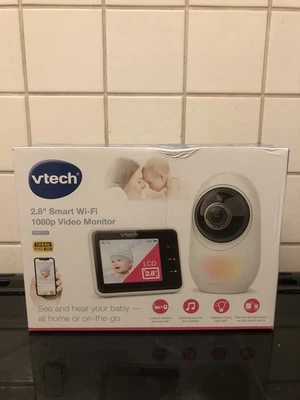 VTECH RM2751 2.8" Full HD Smart Wi-Fi 1080p Baby Video Monitor - White NEW - Image 1 of 3