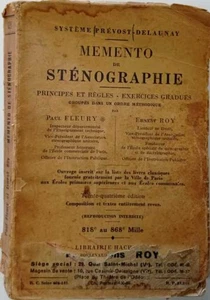 Mémento de sténographie | Paul Fleury Ernest Roy | Etat correct - Picture 1 of 1